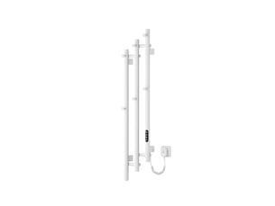 Emke sèche-serviettes électrique 115x21,6 cm, 220w, radiateur salle de bain wifi appalexa, chauffage carbone, blanc