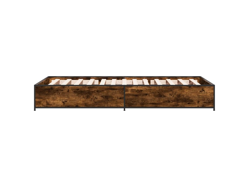  Lit simple- lit adulte -  cadre de lit chêne fumé 80 x 200 cm bois d'ingénierie  - Conforama D