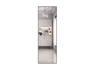 Miroir rectangulaire à poser coloris noir <strong></strong>  <strong></strong> - 162 cm x 53 cm