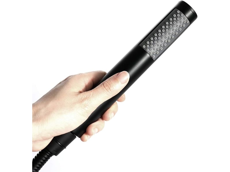  Pomme de douche à main, pomme de douche avec tuyau de douche en acier inoxydable de 59 et support, g12''  - Conforama C