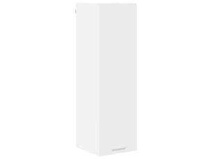 Meuble de rangement cuisine, armoire suspendue blanc 30x31x100cm bois d'ingénierie