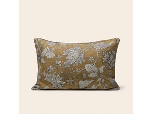 Housse de coussin en fleurs indiennes imprimées  lilivati