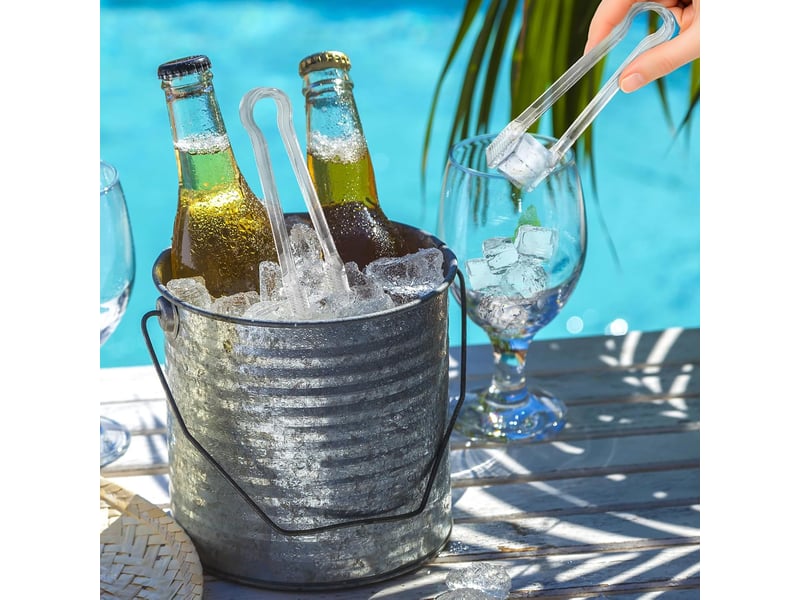  2 pièces pinces à glace transparentes, mini pinces en plastique pour buffet, biscuits et barbecue, ustensiles de service réutilisables de 16 cm No Commercial reference - Conforama E