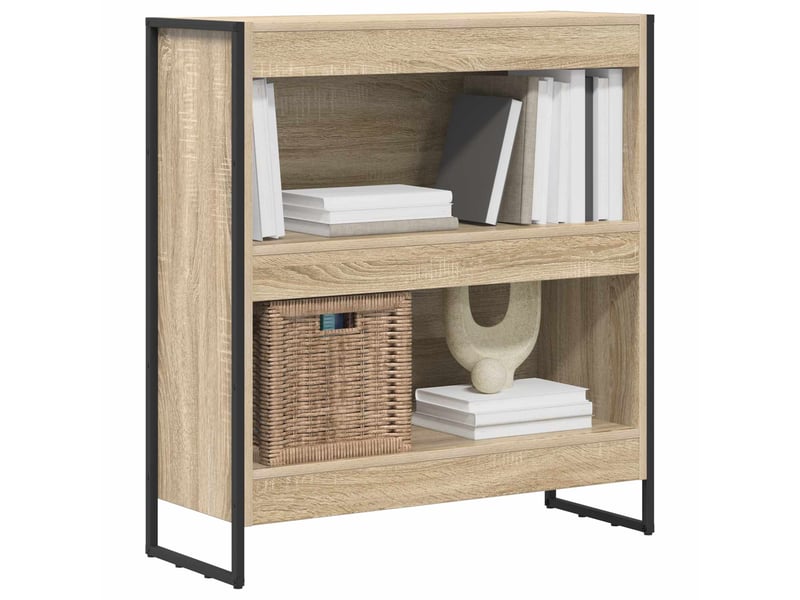  Bibliothèque, armoire à livres 80 x 30 x 86,5 cm bois d'ingénierie sonoma  - Conforama C