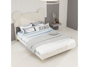 Lit cabane 140x200 cm SOGEU   coloris beige