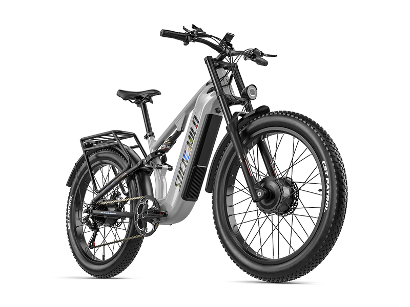 Vélo électrique tout-terrain shengmilo s600pro , double moteur, 48v 25ah, gris - Conforama C