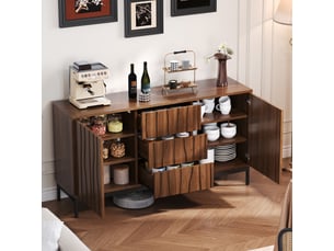 Buffet    <strong>WISHDOR</strong> <strong></strong> - 150 cm coloris marron 