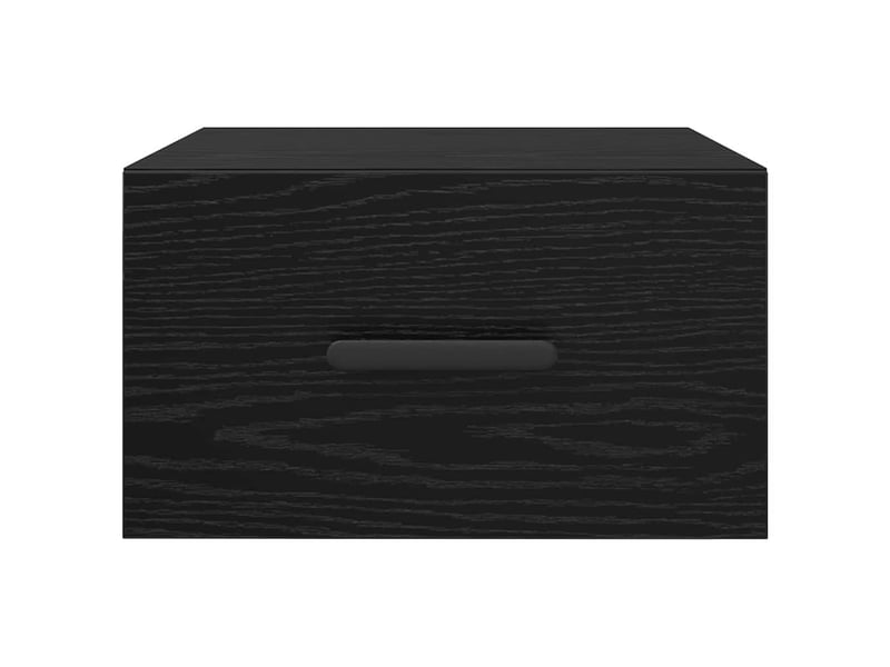 Table de chevet - cabinet de chevet - table de nuit 35 x 35 x 20 cm bois d'ingénierie chêne noir - Conforama E