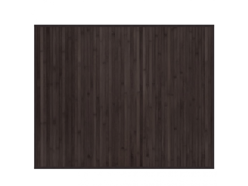  Tapis rectangulaire en bambou marron foncé 80x100 cm - comfortxl - 376905 376905 - Conforama A
