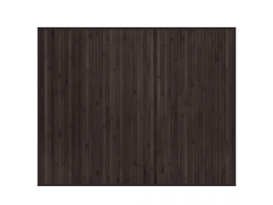 Tapis rectangulaire en bambou marron foncé 80x100 cm - comfortxl - 376905