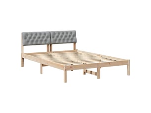Lit 2 places 135x190 cm coloris marron