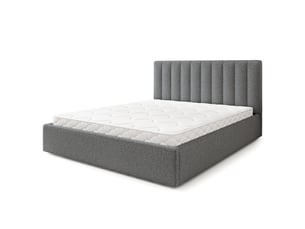 Lit coffre 160x200 cm MASSENO coloris gris