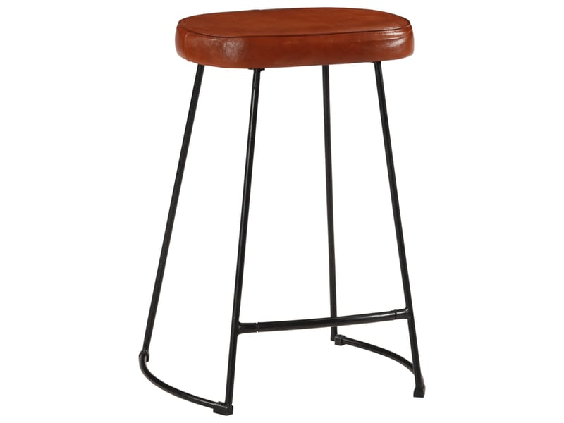  Lot de 2 tabouret de bar, chaise de bar marron foncé 41x29x62 cm shl91394  - Conforama A