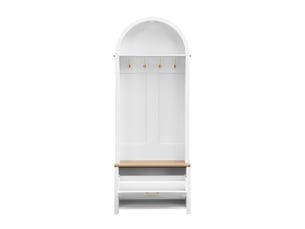 Armoire multifonctionnelle avec étagère à chaussures, étagère et crochets - arbre d'entrée pour l'entrée, corps en mdf résistant, design moderne,