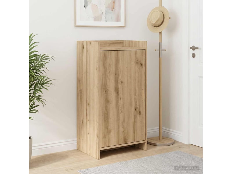  Meuble à chaussure, cabinet à chaussures 48x36x92 cm bois d'ingénierie shl5985  - Conforama B