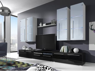 Meuble tv coloris blanc  <strong></strong>  <strong></strong>