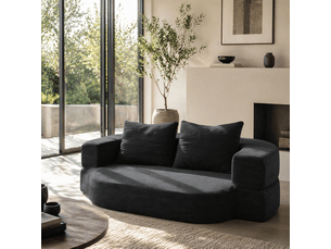 Deplimousse convertible 2 places <strong></strong> <strong>CozyNest</strong> Noir