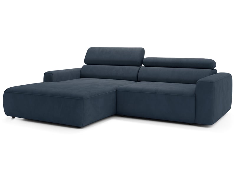 Selsey fando - canapé d'angle - 252 cm - velours bleu Fando - Conforama D