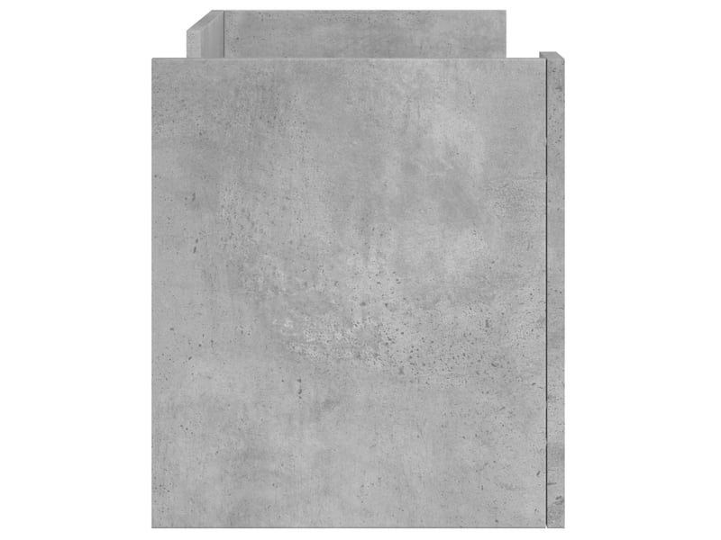  Meuble tv - banc tv - meuble de rangement gris béton 80x35x40 cm bois d'ingénierie  - Conforama E
