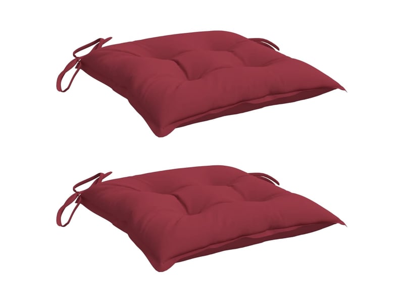  Lot de 2 coussins de palette, coussins de canapé rouge bordeaux 50x50x7 cm cf59603  - Conforama C
