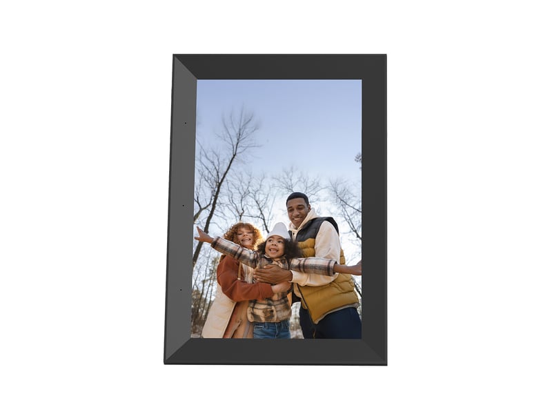  Agfaphoto - cadre photo numérique connecté wifi - realiview apf1000wifi-one - application fameo, écran tactile 10 pouces, mémoire 16 go, fonctions méteohorloge - noir  - Conforama B