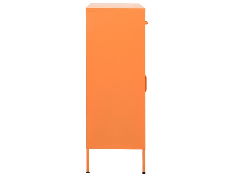  Armoire de rangement, rangement bureau orange 80x35x101,5 cm acier  - Conforama C