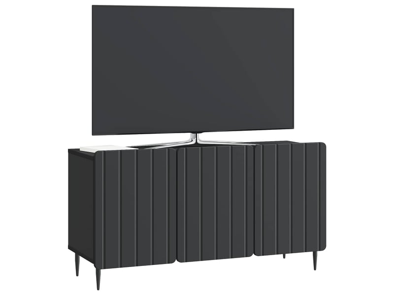  Meuble tv - banc tv - meuble de rangement 99 x 34,5 x 52 cm noir bois d'ingénierie  - Conforama C