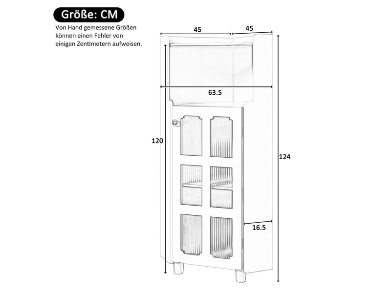  Armoire d'angle avec éclairage led, meuble d'angle noir laqué (63,5x124cm). Sans matelas.  - Conforama E