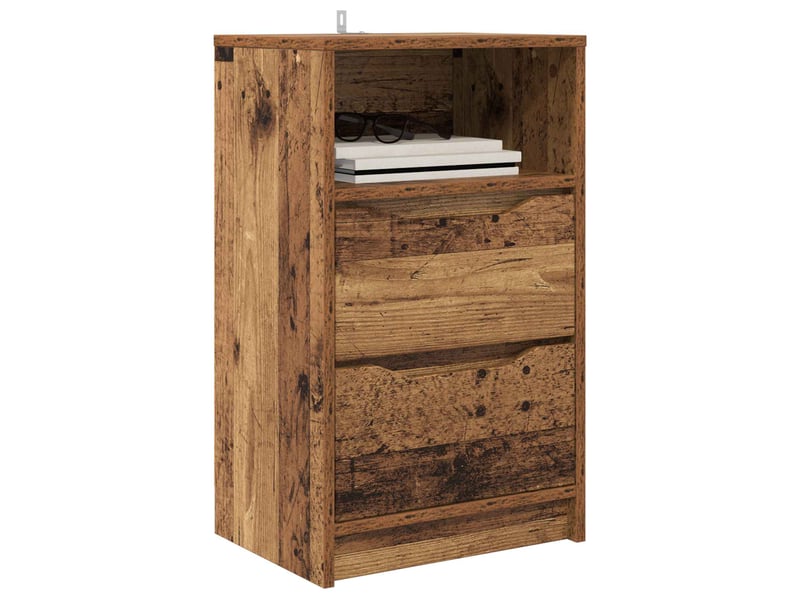  Table de chevet - cabinet de chevet - table de nuit bois ancien 40 x 30 x 467 cm bois d'ingénierie  - Conforama B