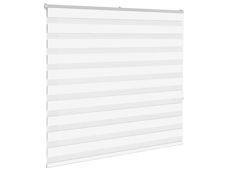 Store zèbre, store de fenêtre blanc 155x150 cm largeur du tissu 150,9cm polyester cf48384 - Conforama C
