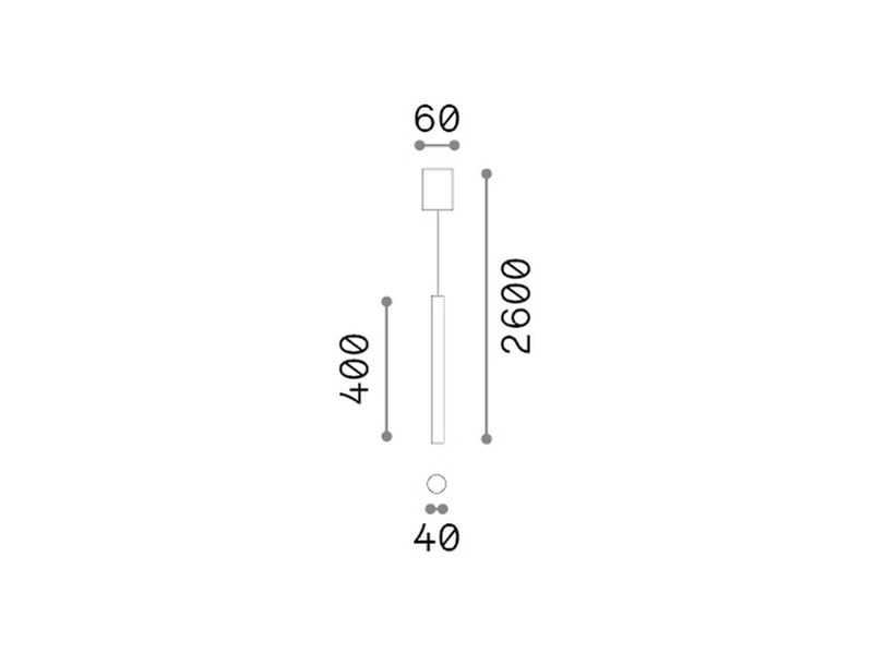  Ideal lux look suspension ultra-mince en laiton de 40 cm, 1 ampoule gu10  - Conforama B