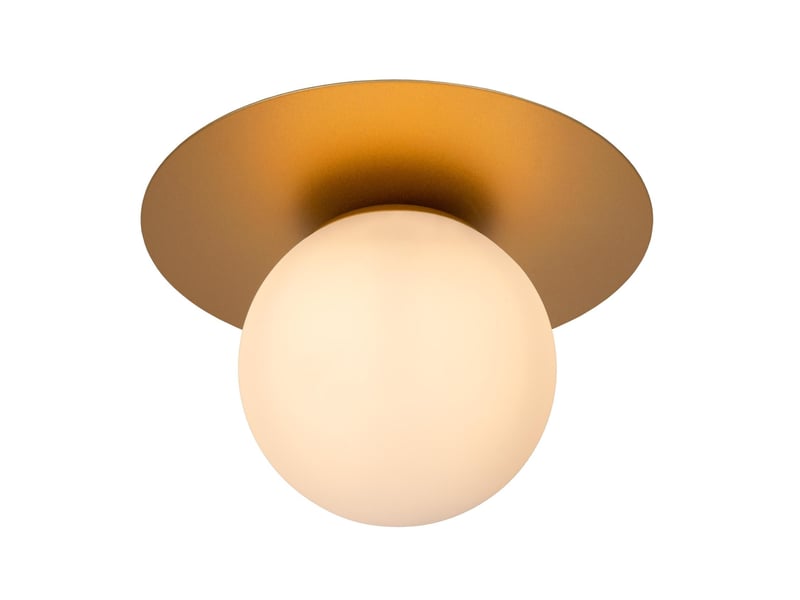 Plafonnier diam. 25 cm 1xe27 or mat laiton - lucide - tricia  - Conforama A