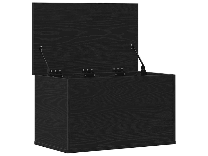  Boîte de rangement, coffre de rangement chêne noir 60x35x35 cm bois d'ingénierie  - Conforama E