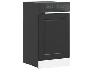 Panneau de lave-vaisselle noir 45x1,5x57cm