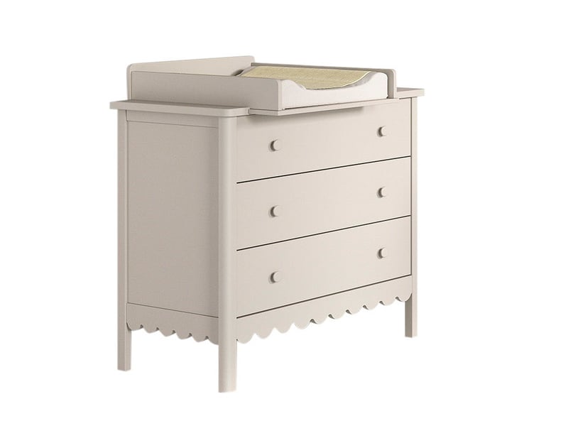  Ensemble chambre swingo commode 3 tiroirs + plan à langer clay SWCO0104 - Conforama A