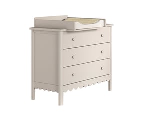 Ensemble chambre swingo commode 3 tiroirs + plan à langer clay