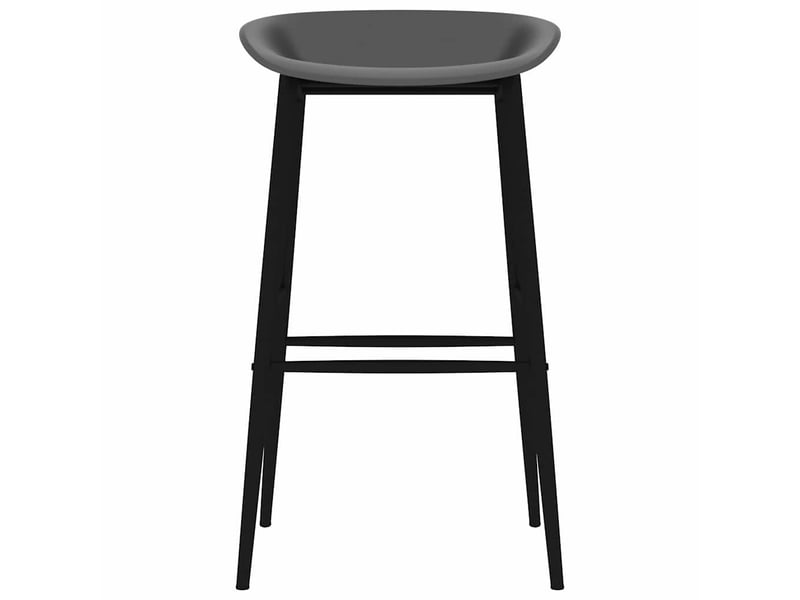  Lot de 4 chaises de bar, tabourets hauts gris cf29491  - Conforama C