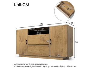 Armoire <strong></strong> <strong></strong> coloris naturel largeur 40 cm