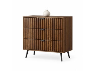 Commode 3 tiroir(s)    HAVRYA  coloris marron largeur 80 cm