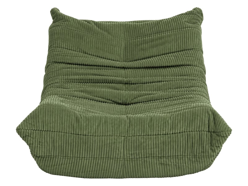  Fauteuil hwc-r34, fauteuil lounge, fauteuil relax, fauteuil rembourré, fauteuil de cocktail, tissutextile en velours (300 gm²) - vert  - Conforama E