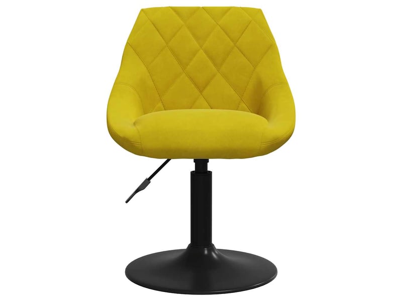  Tabouret de bar, chaise de bar jaune moutarde velours shl43418  - Conforama C