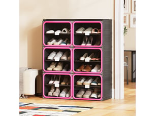 Meuble à chaussures 10 paire(s)  <strong></strong>  <strong></strong> coloris noir