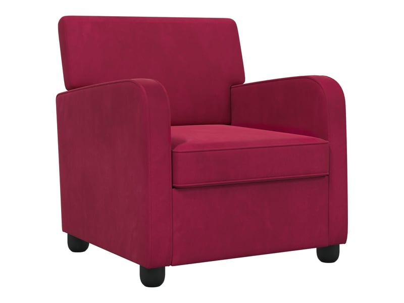  Vidaxl fauteuil bordeaux velours  - Conforama A