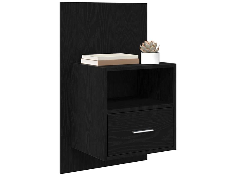 Table de chevet - cabinet de chevet - table de nuit 2 pc chêne noir 50 x 32,5 x 80cm - Conforama B