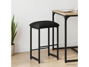 Tabouret de bar, chaise de bar noir 40x32x74 cm bois d'ingénierie shl93461