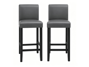 Tabourets de bar élégance lot de 2, avec dossier, chaises de cuisine modernes et confortables