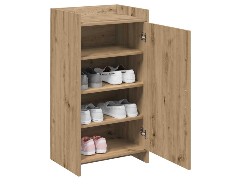  Meuble à chaussure, cabinet à chaussures 48x36x92 cm bois d'ingénierie shl5985  - Conforama C