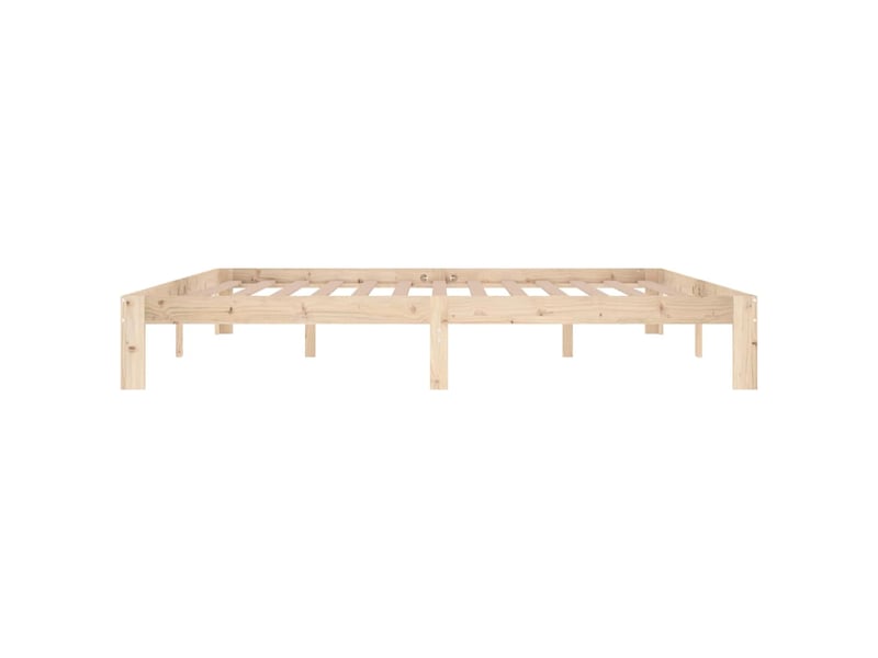  Lit double- lit adulte -  cadre de lit sans matelas bois massif de pin 200x200 cm  - Conforama D