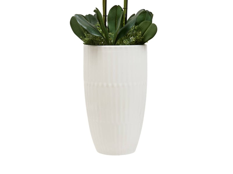 Fleur artificielle hotel h130cm avec pot blanc HOTEL - Conforama C