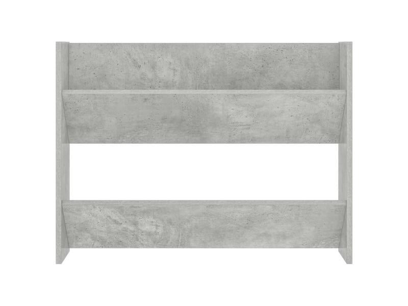 Meuble à chaussure, armoire à chaussures murale gris béton 80x18x60 cm aggloméré  - Conforama E